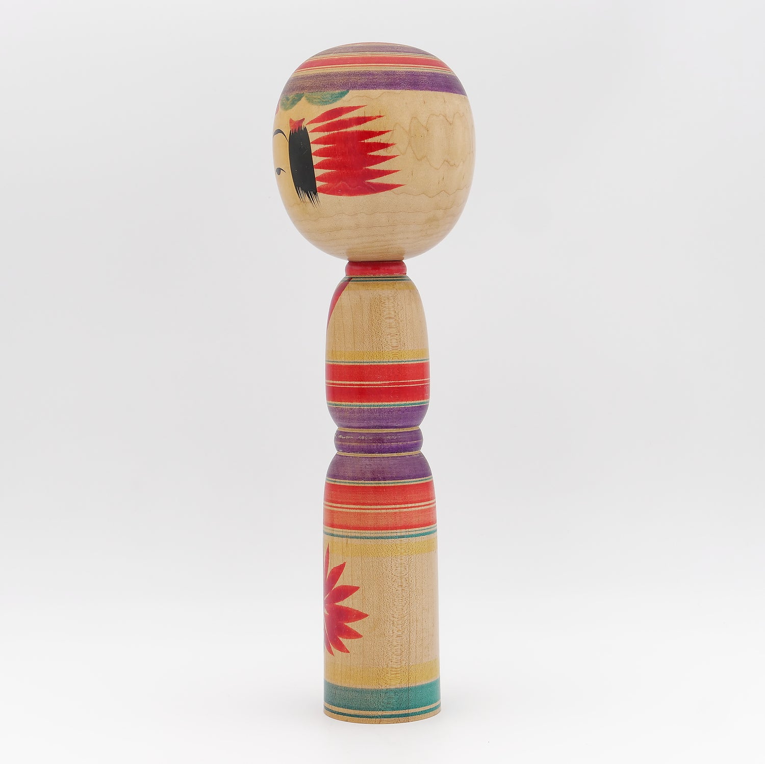 Stor Yajiro Kokeshi af Masao Watanabe- Nr. 7
