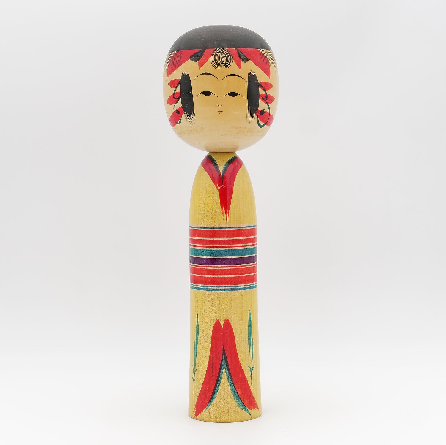 Stor Yajiro Kokeshi af Kouichi Sato- Nr. 8