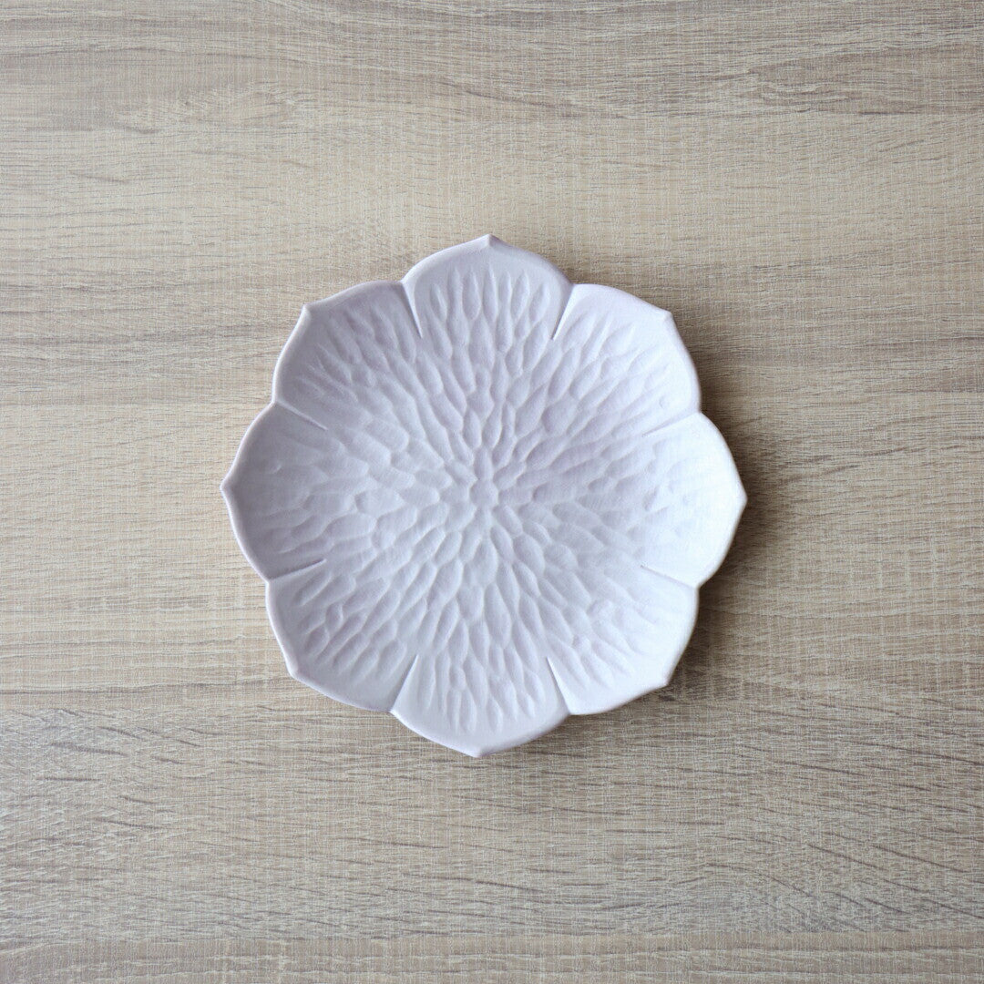 Blomsterformet tallerken Lyserød 16cm