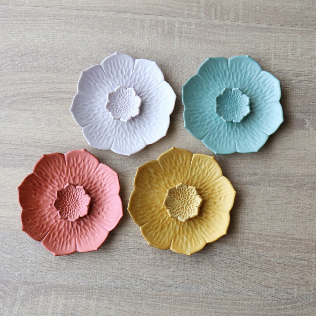 Blomsterformet tallerken Lyserød 16cm