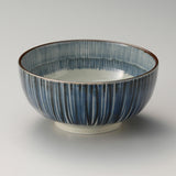 Donburi skål med blå striber (17,3x8,5cm)