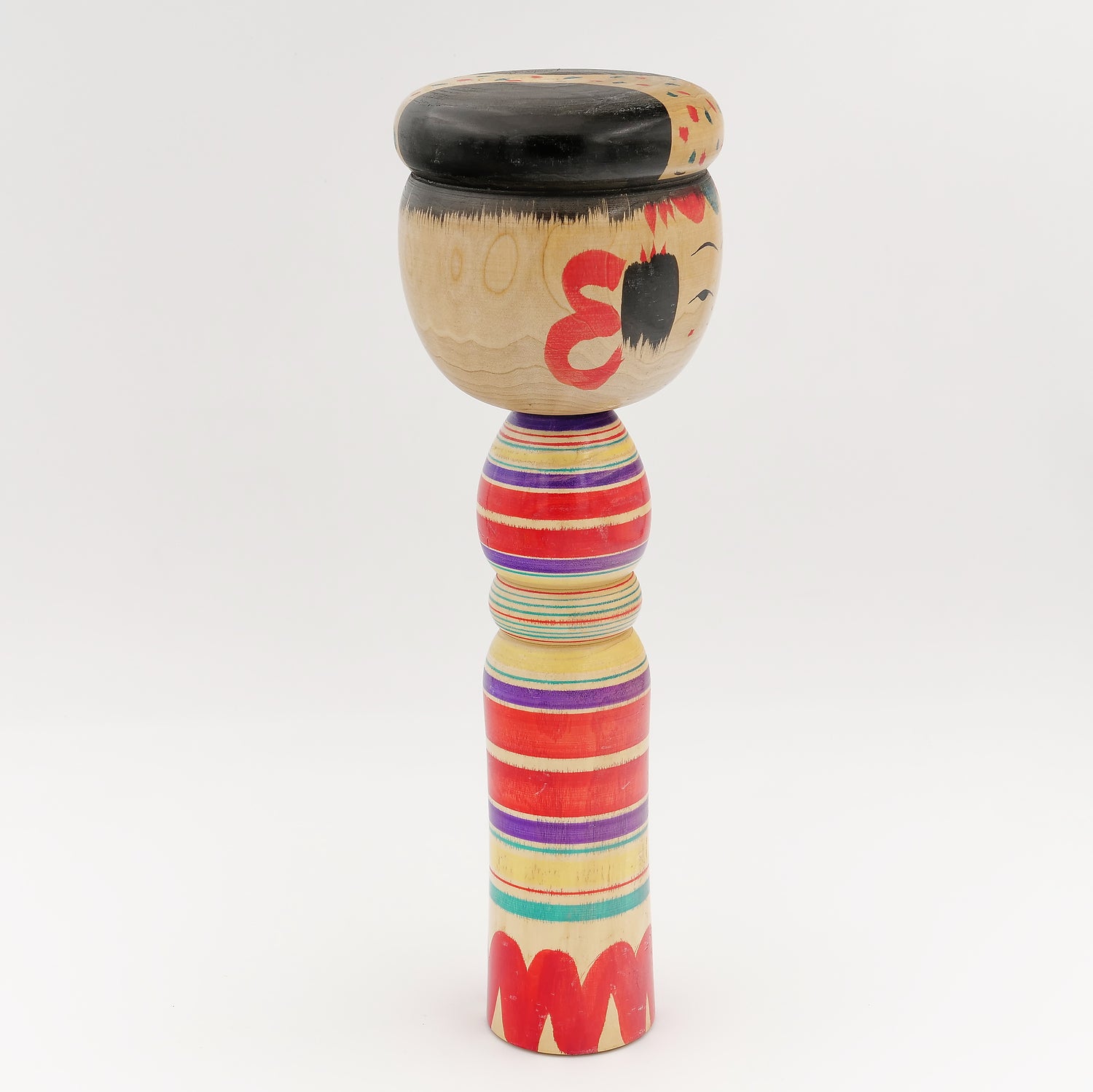 Stor Yajiro Kokeshi af Manabu Niiyama - Nr. 3