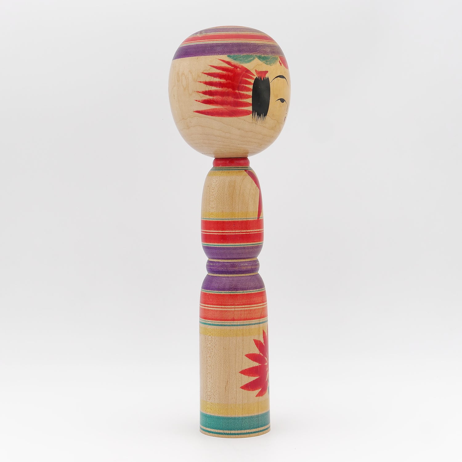 Stor Yajiro Kokeshi af Masao Watanabe- Nr. 7