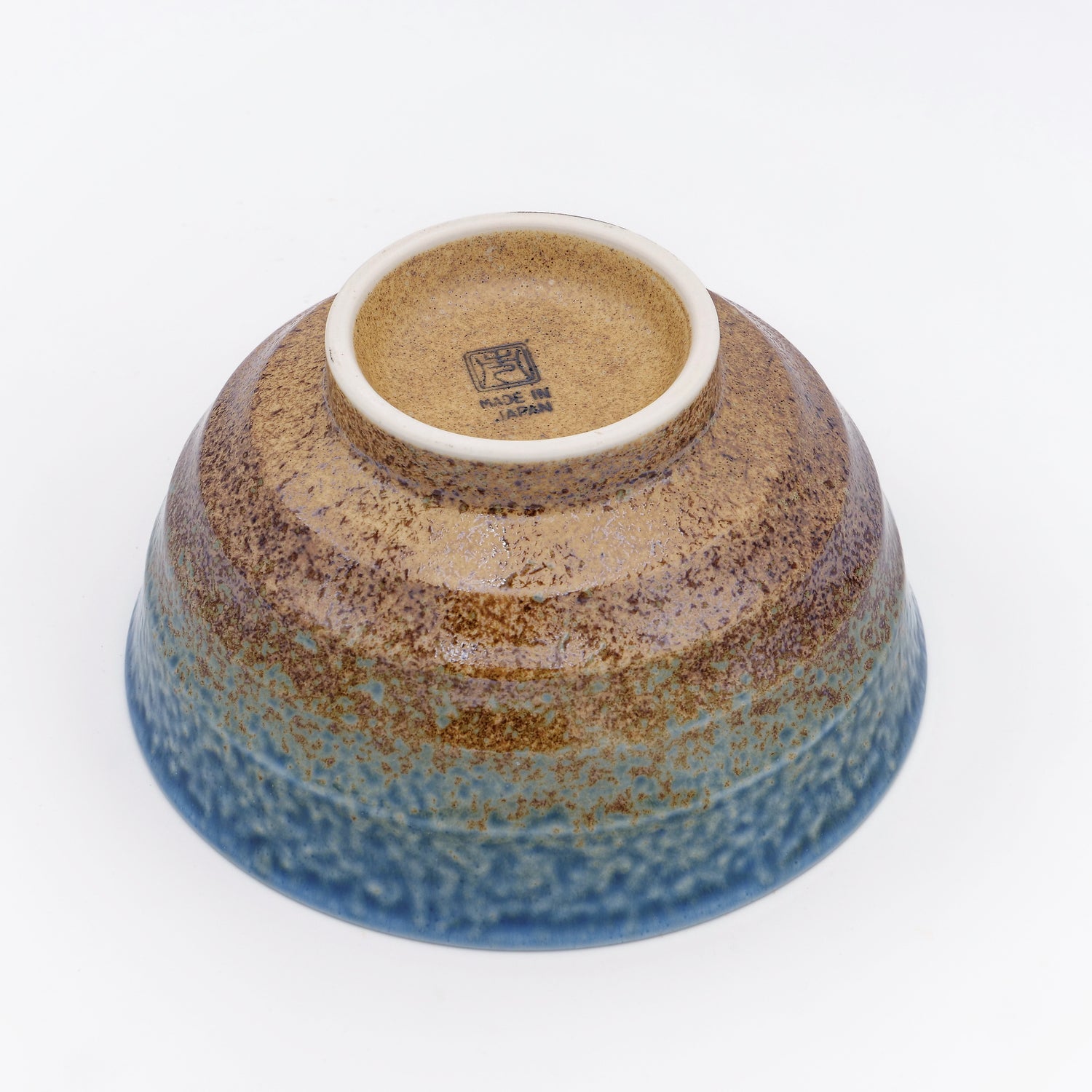 Stor donburi skål Blå/brun (16,8x8,8cm)