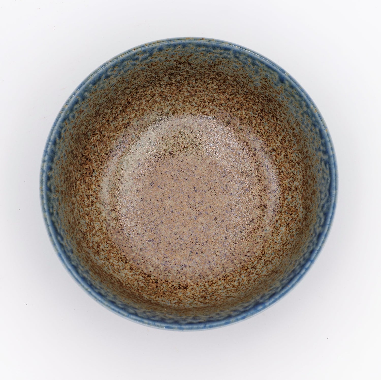 Stor donburi skål Blå/brun (16,8x8,8cm)